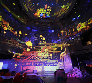 勁浪締造中國(guó)首家360度沉浸式3D宴會(huì)廳